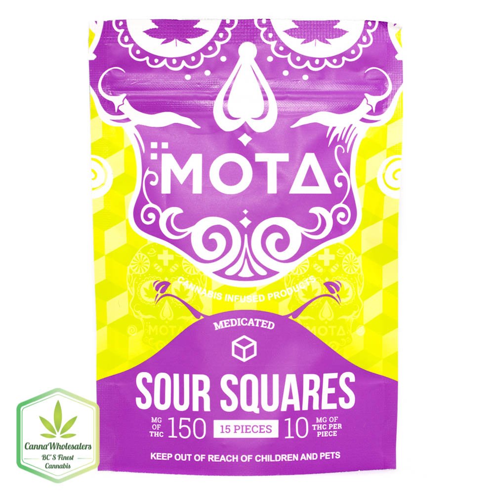 THC Sour Squares 150MG MOTA