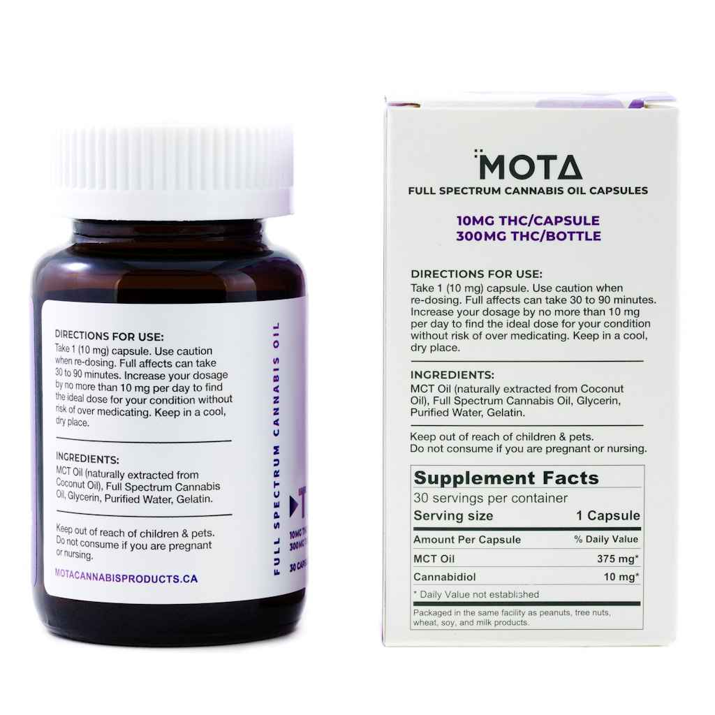 MOTA THC Capsules 10mg THC