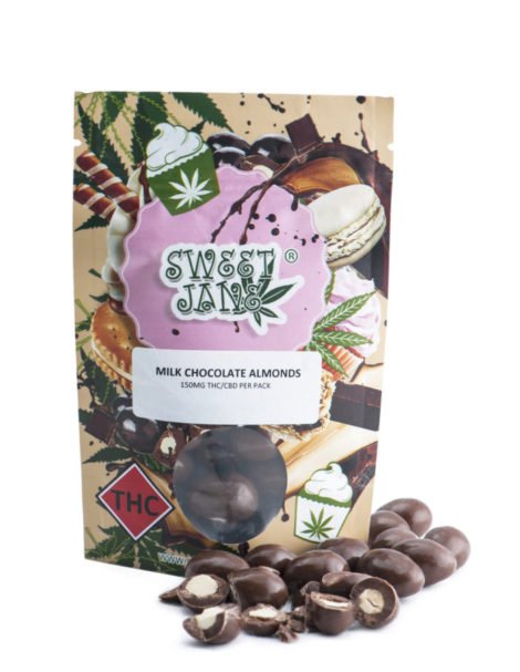 Sweet Jane – Milk Chocolate Almonds – 150mg