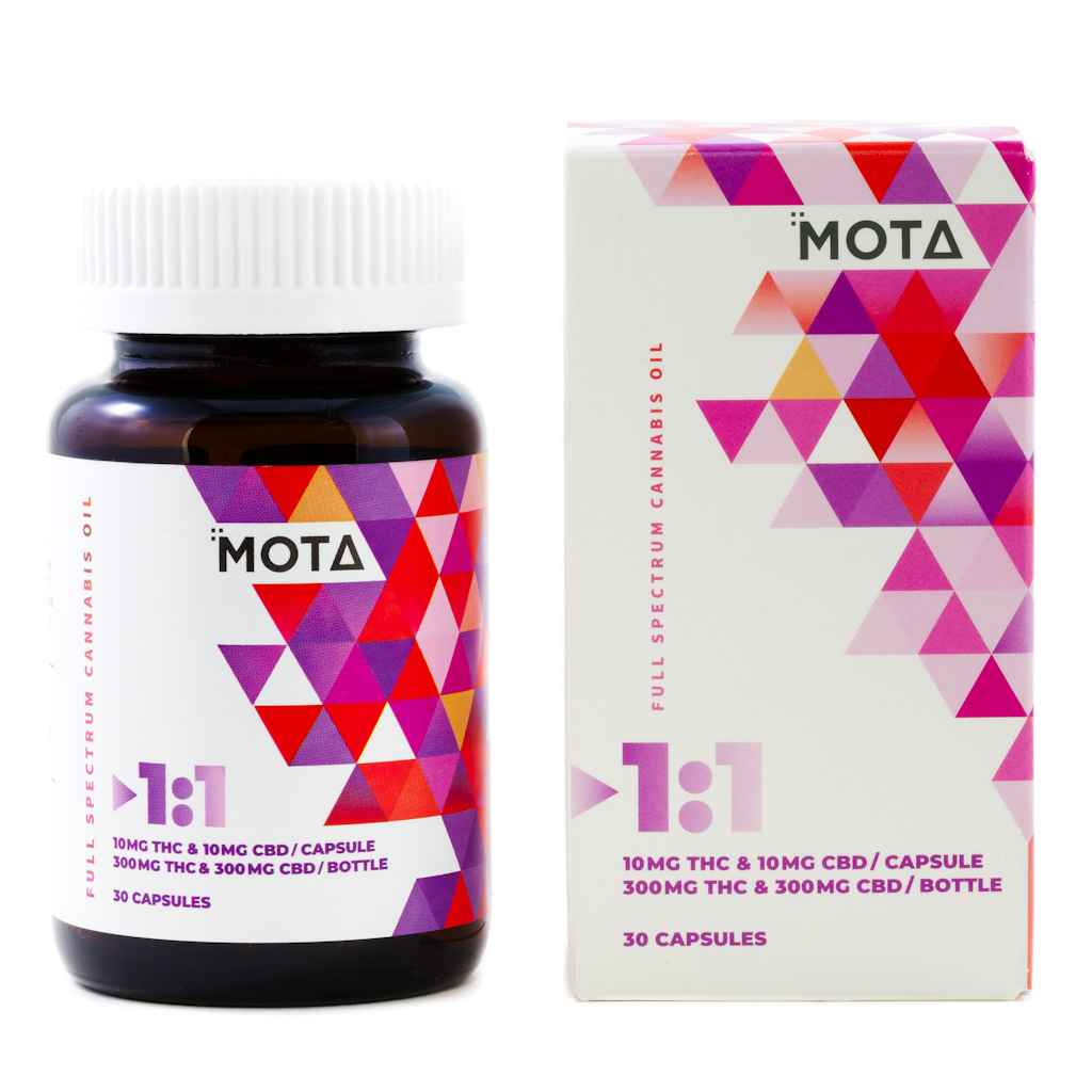 MOTA 1:1 Capsules 10mg THC 10mg CBD