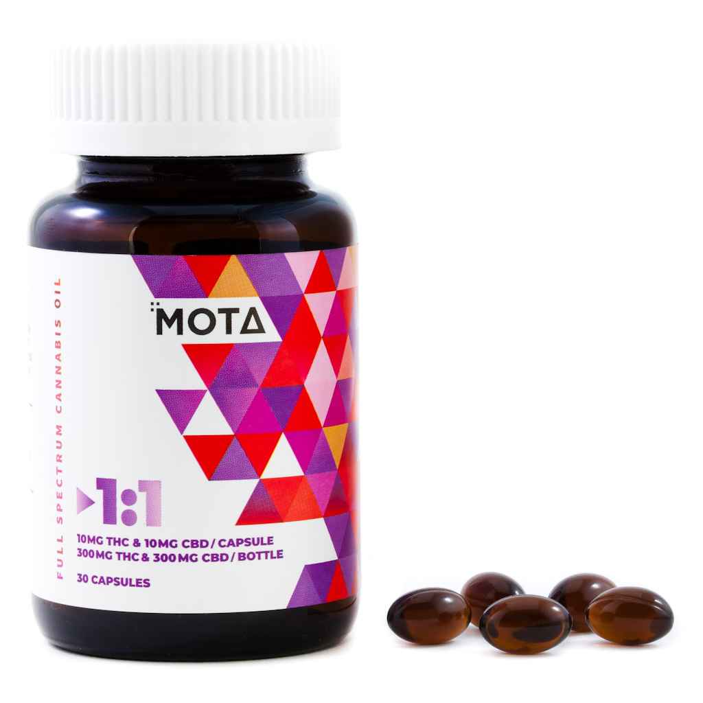 MOTA 1:1 Capsules 10mg THC 10mg CBD