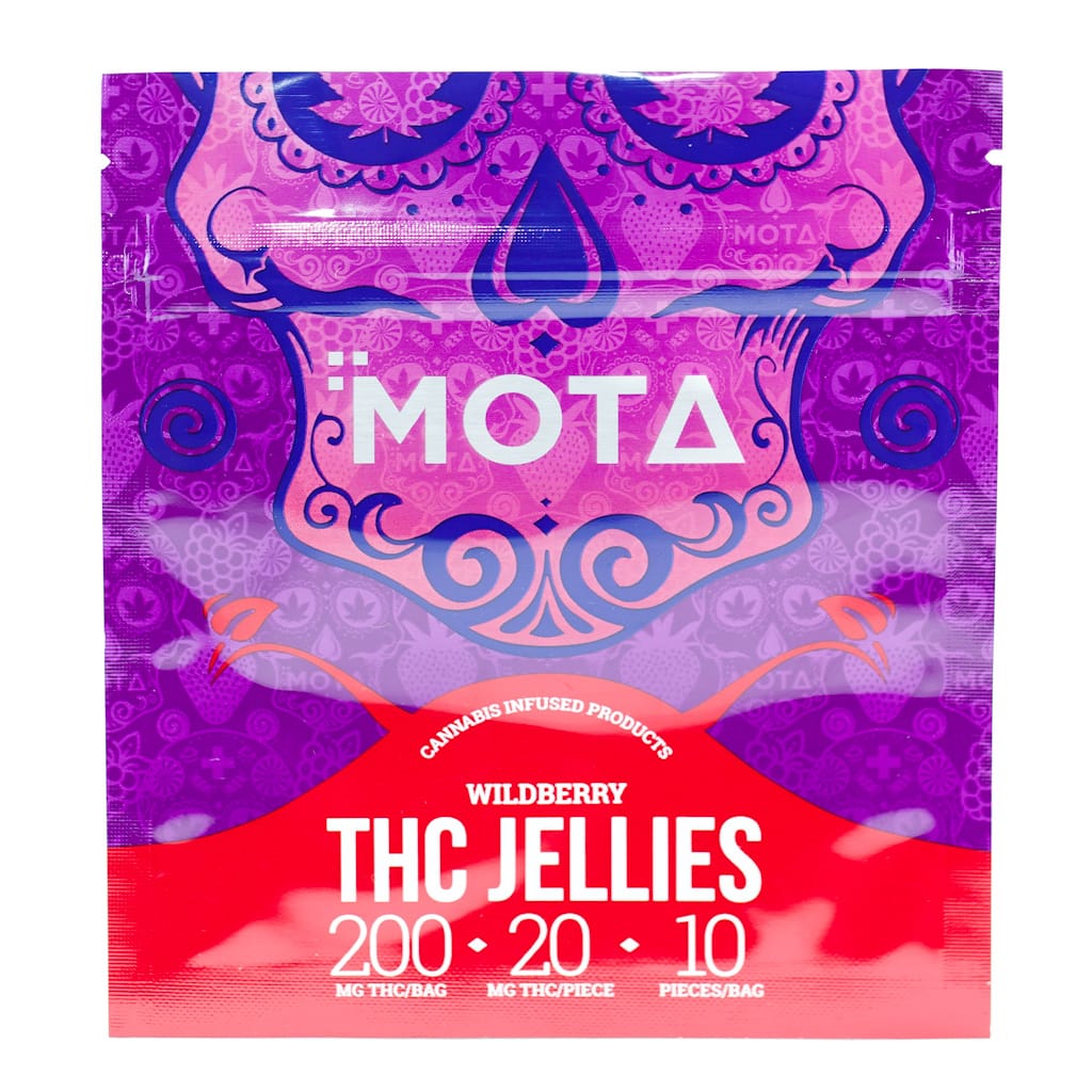 MOTA 200mg THC Wild Berry Jellies
