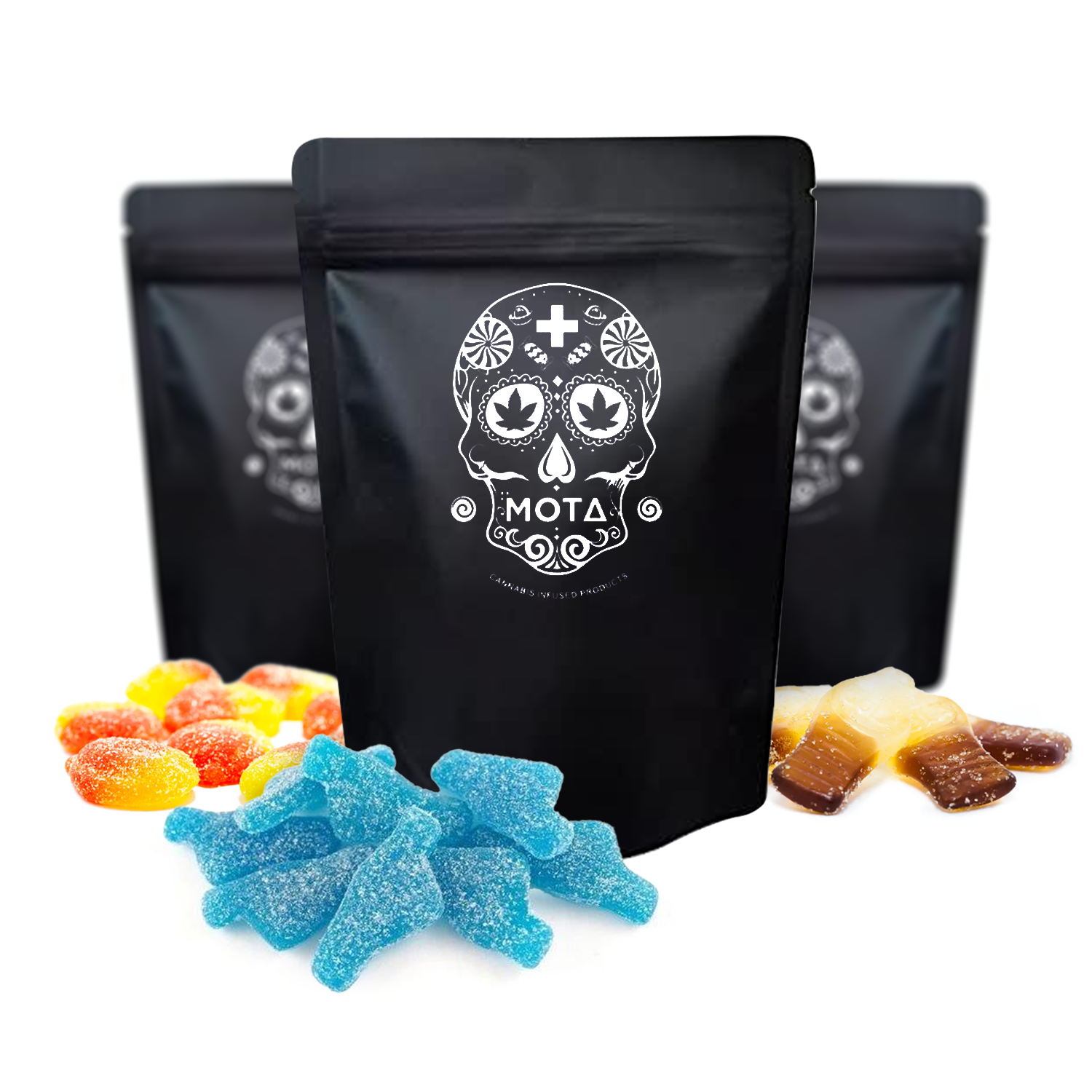MOTA Bulk Medicated Gummies  (Sour Peaches – Sativa)