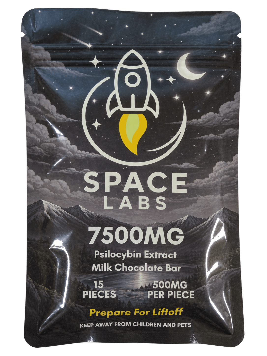Space Labs 7500MG Psilocybin Milk Chocolate Bar