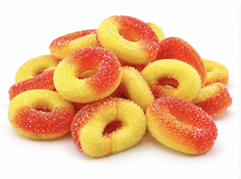 30mg THC Sour Peach Rings